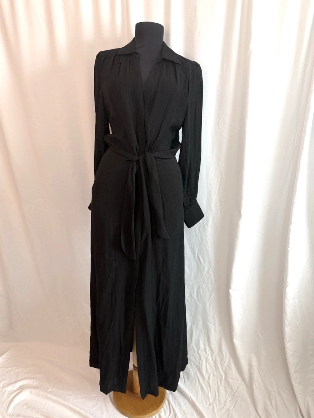 Brochu Walker Black Tie Waist Maxi Dress - size Small